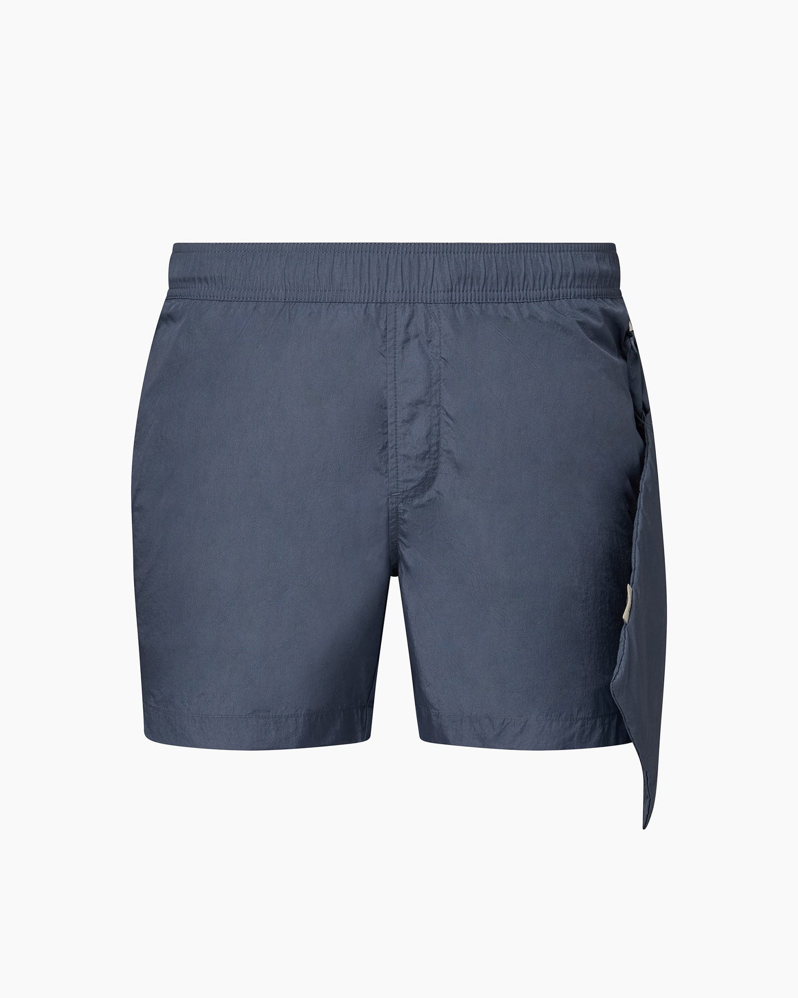 Mens | Nylon Crinkle 5" Swim Trunk | Blue Grey