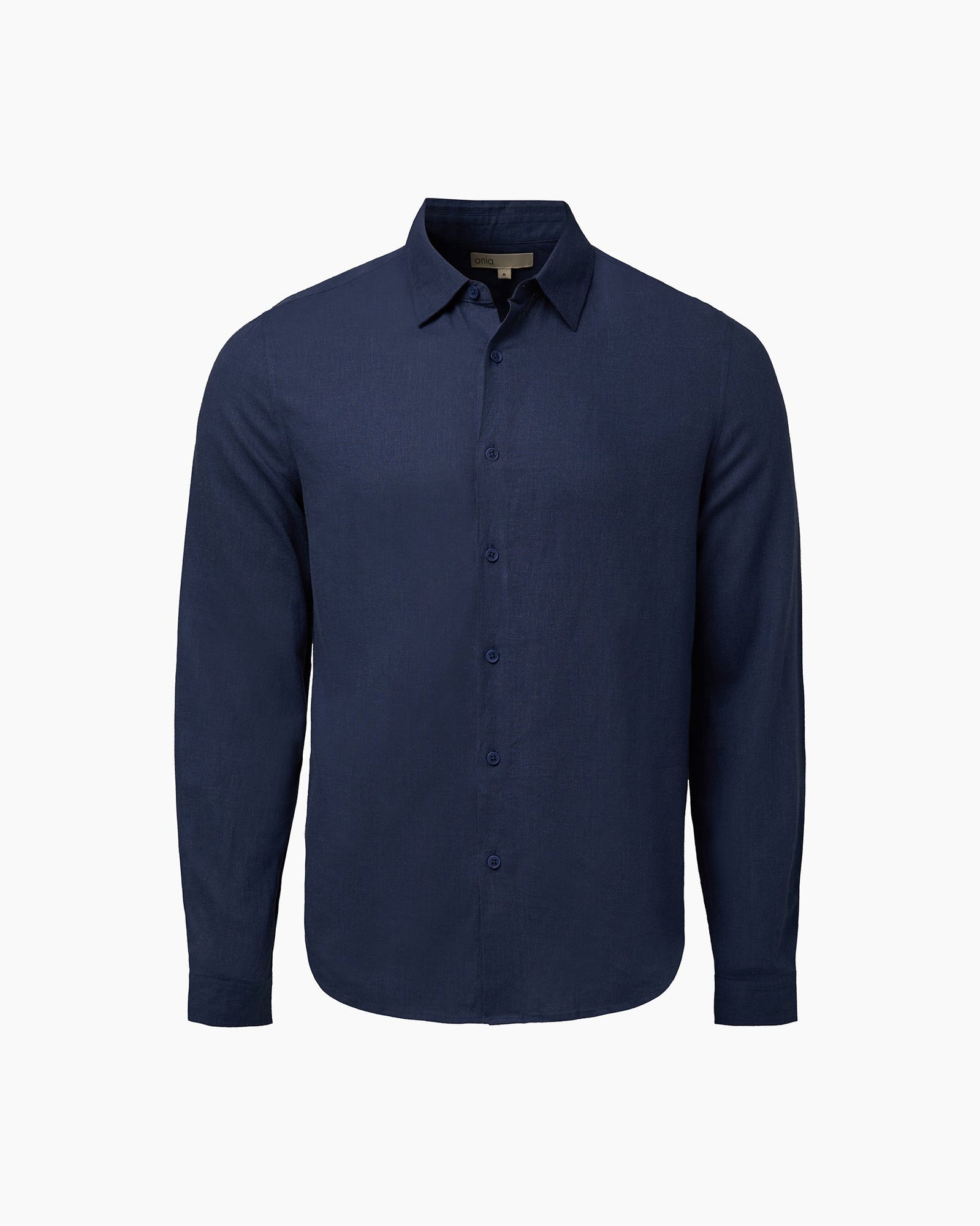 Mens | Standard Long Sleeve Linen Shirt | Vintage Indigo