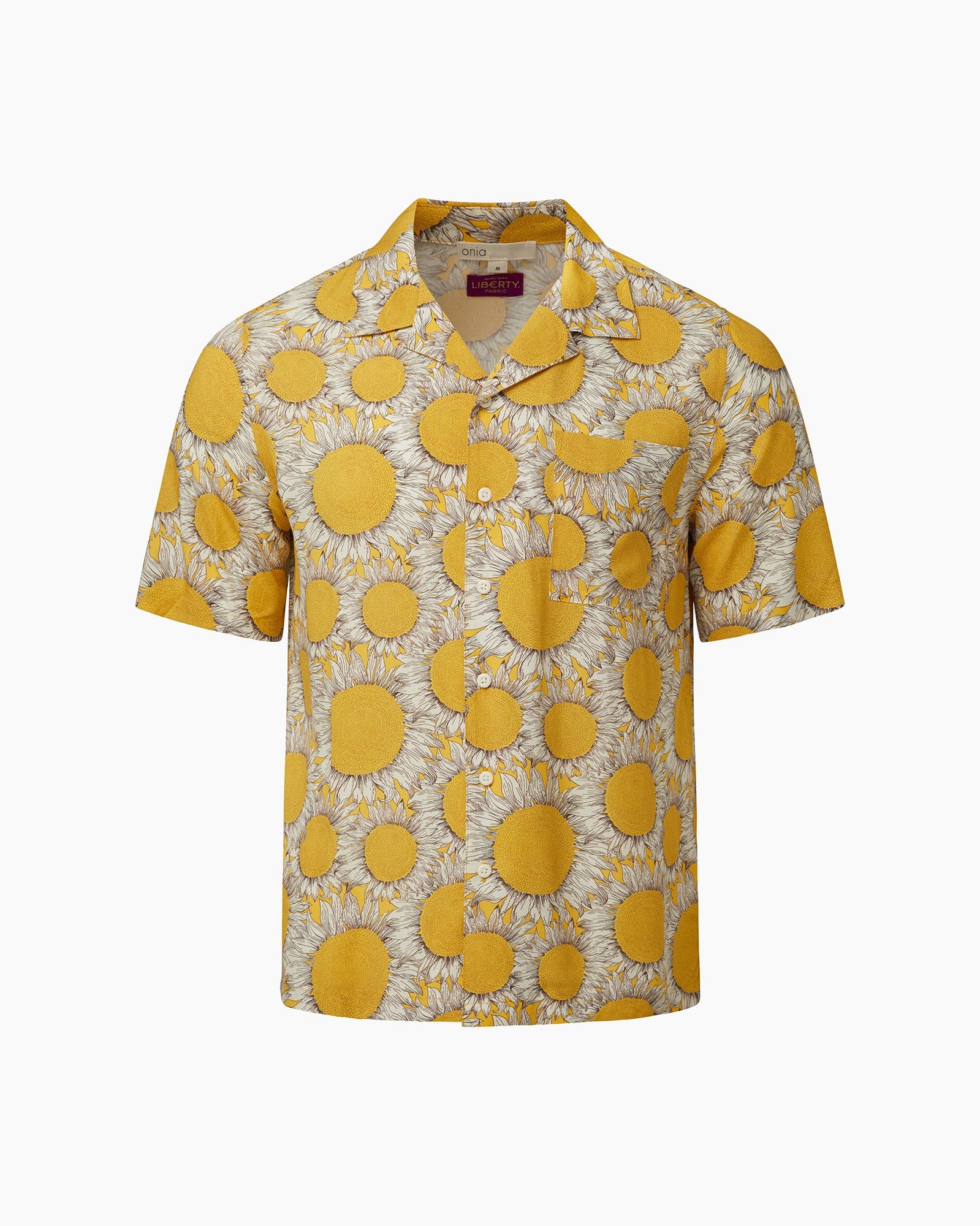 Mens | Viscose Vacation Shirt | Yellow
