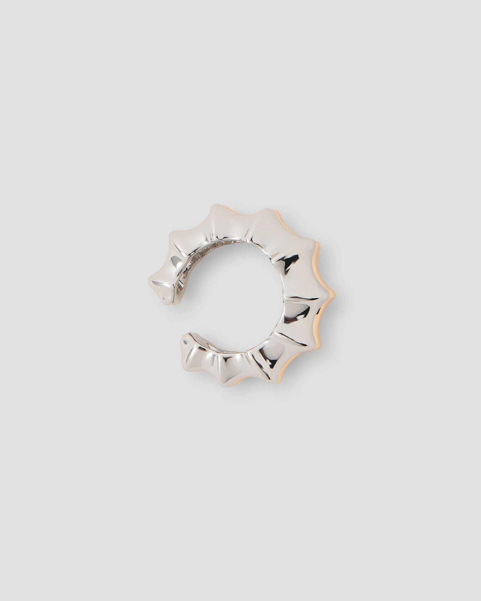Double Murphy Ear Cuff earring - styled on model | 14k gold earrings