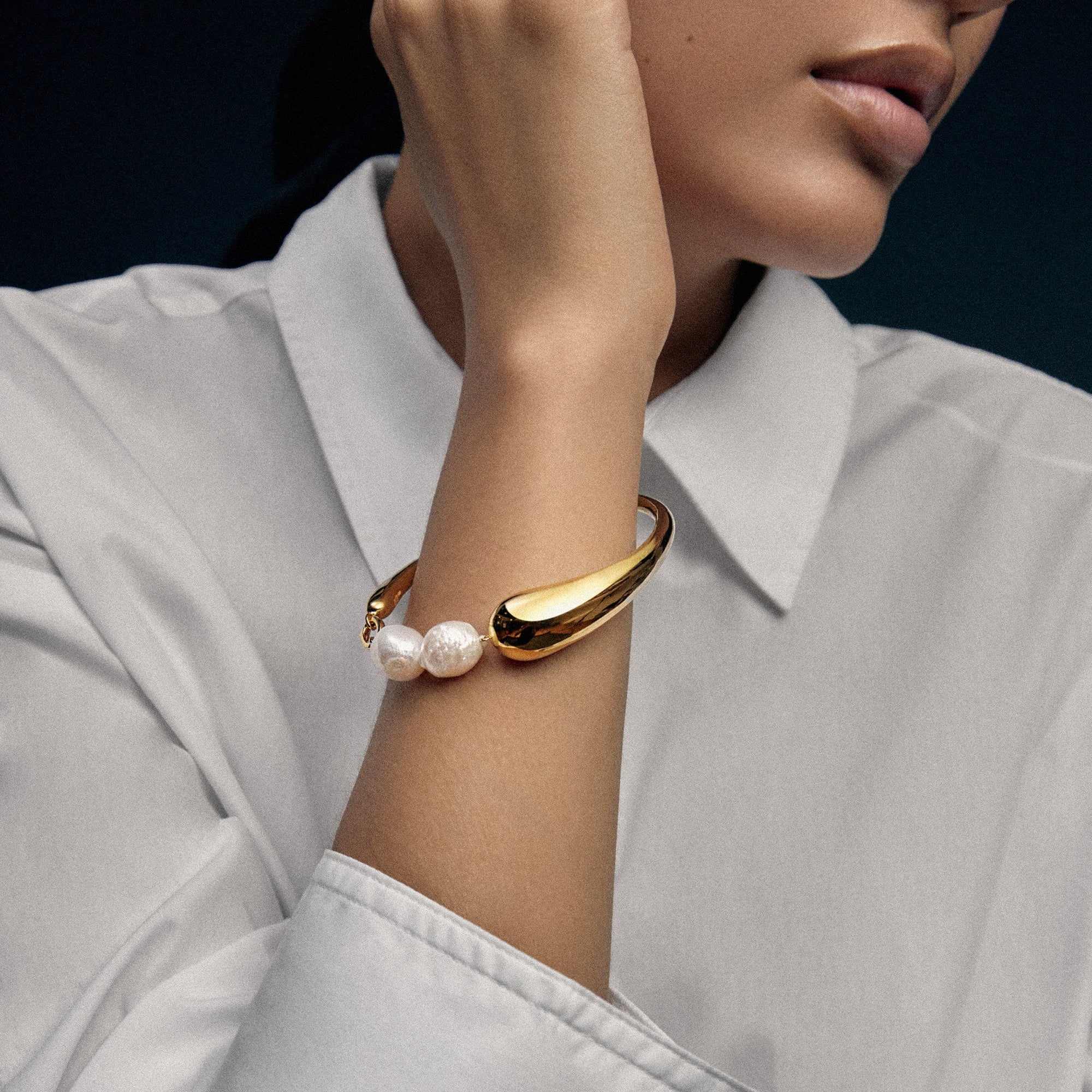 Aura Bracelet | 18K Gold Vermeil | Freshwater Pearls
