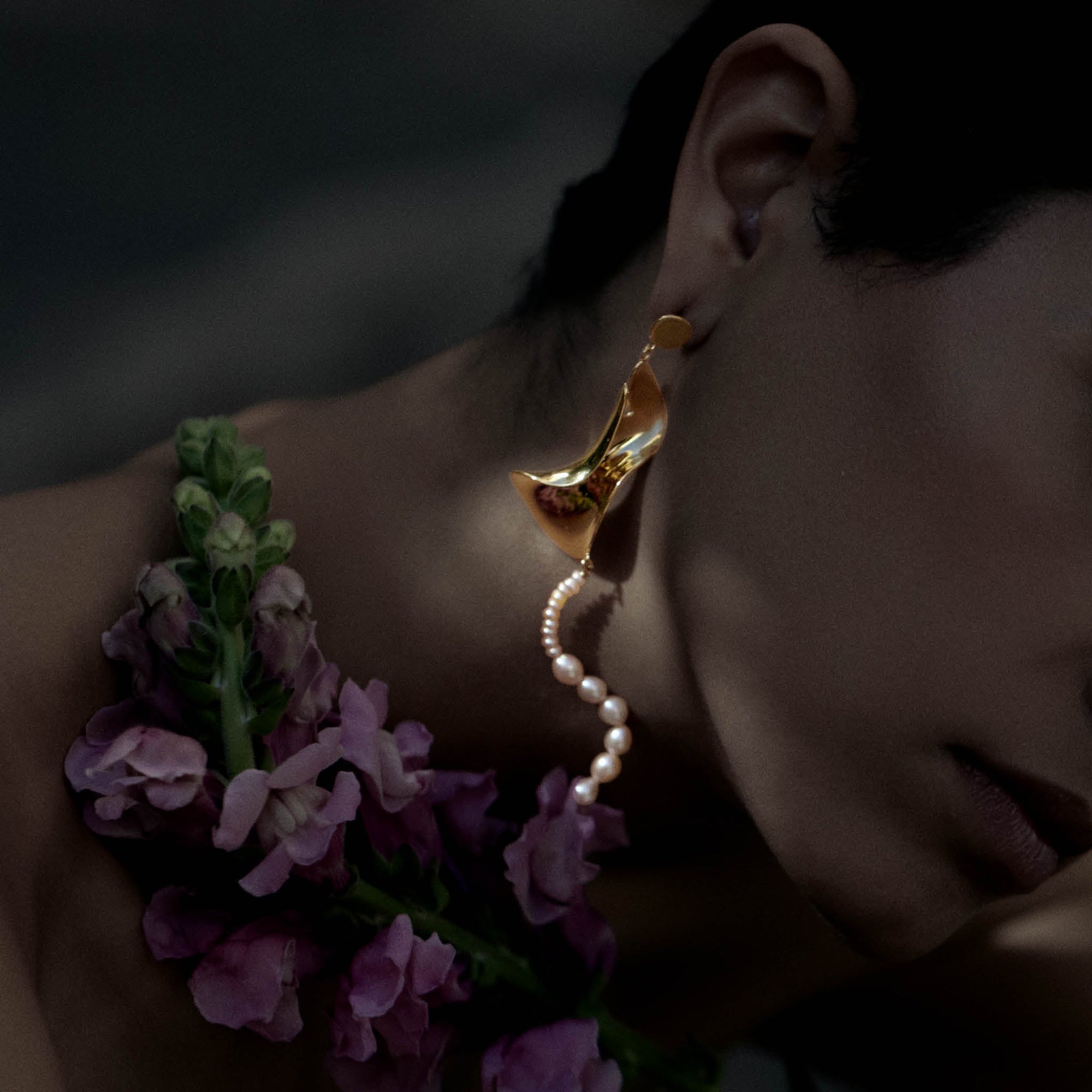 Cochlia Earring | 18K Gold Plated | Freshwater Pearls