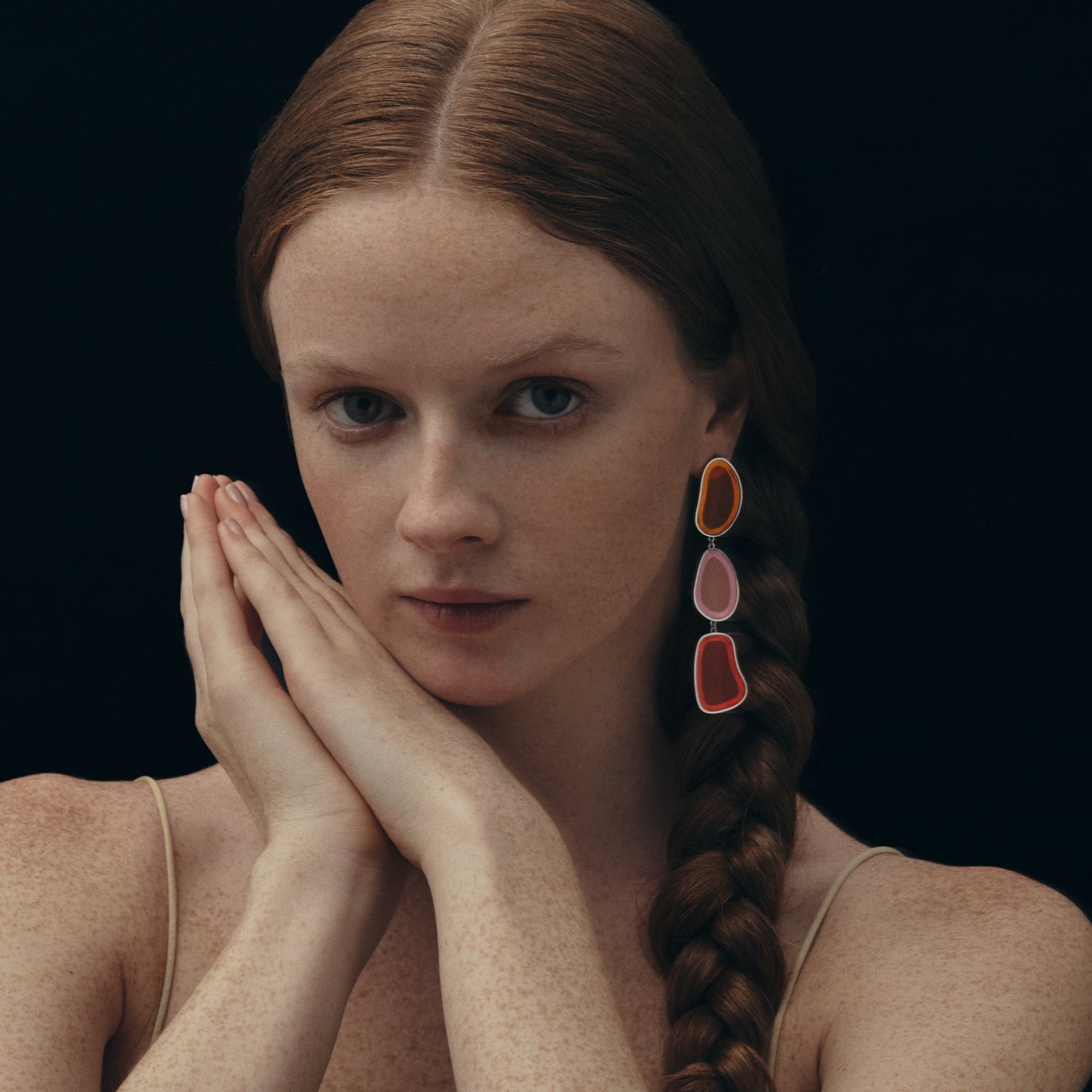 Fagiolo Earrings | Silver | Multicolor