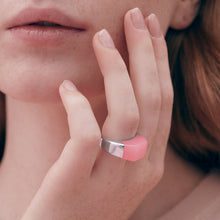 Sello Ring | Silver | Pink