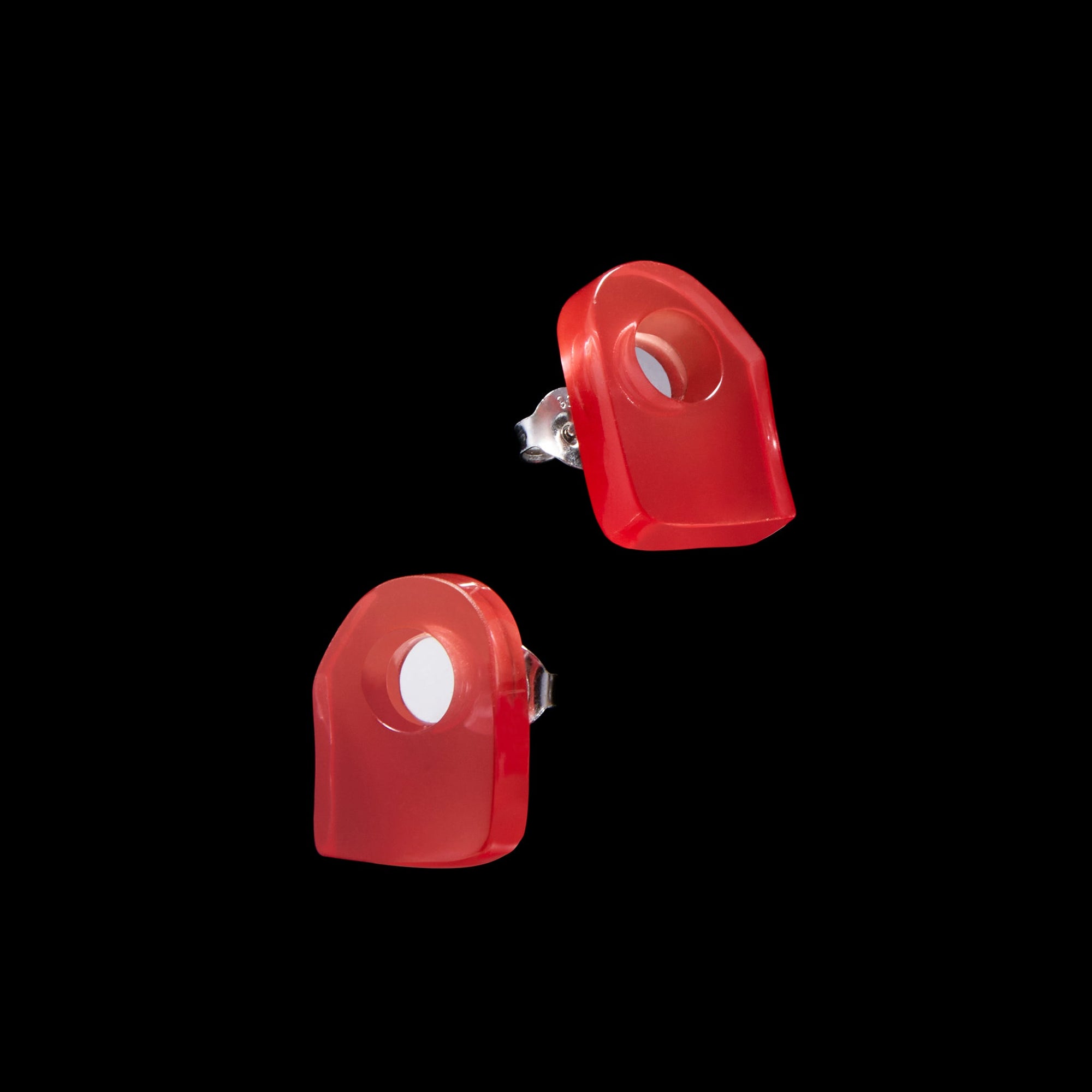 Pietra Earrings | Silver | Coral