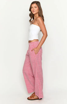 Mahalia Pants | Red Gingham