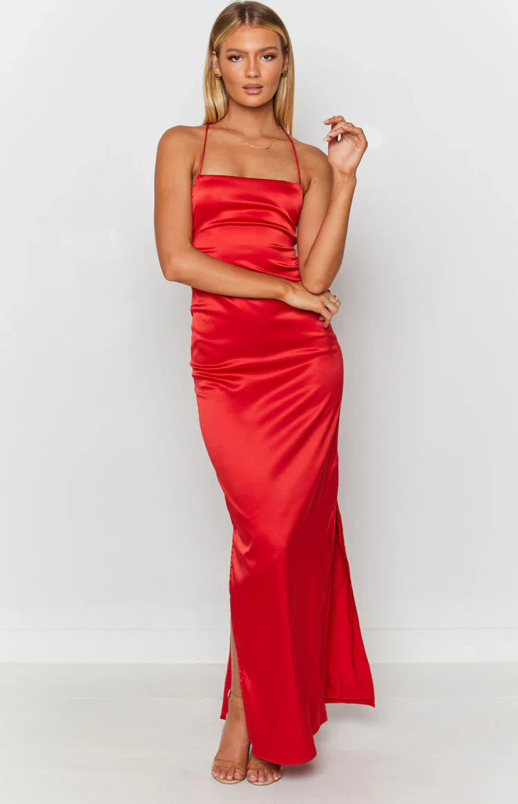Manhattan Slip Formal Dress | Cherry