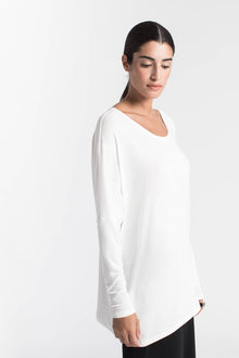 Off Shoulder Drape Tunic | Off White