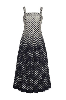 Margarita Dress | Spotted Geo Black