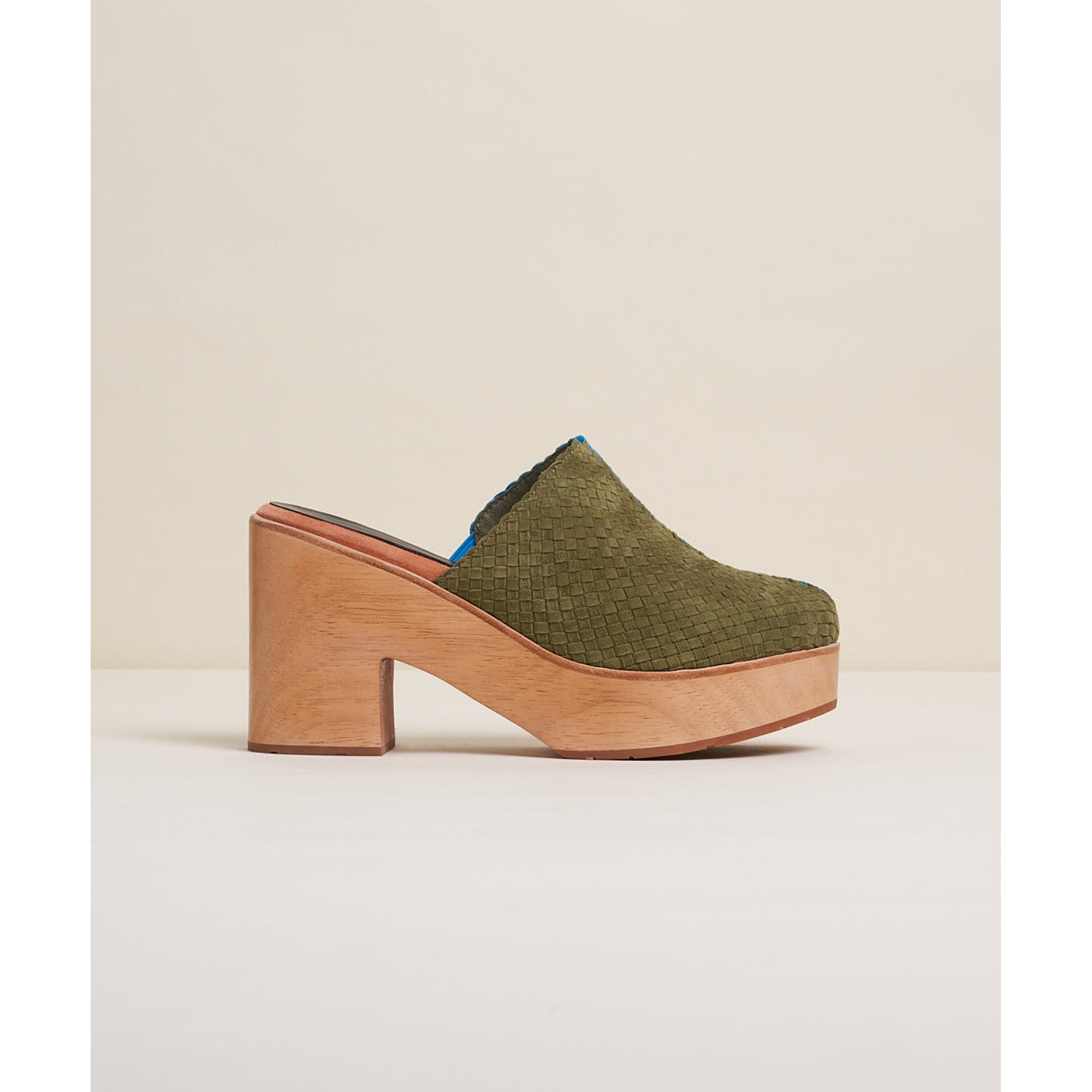 Marlo High Heel Retro Wooden Clog | Nassau