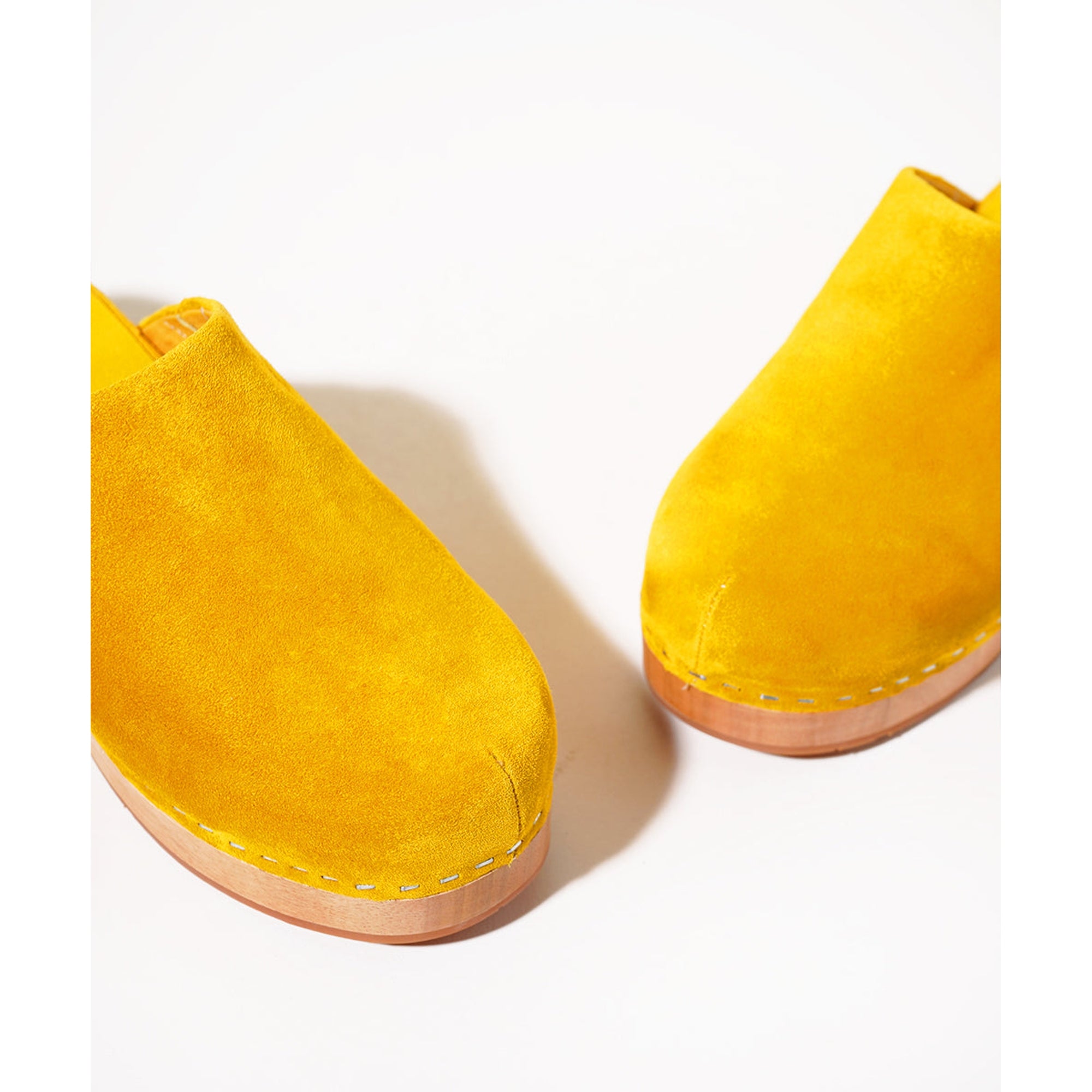 Martino Low Heel Wooden Clog | Ochre