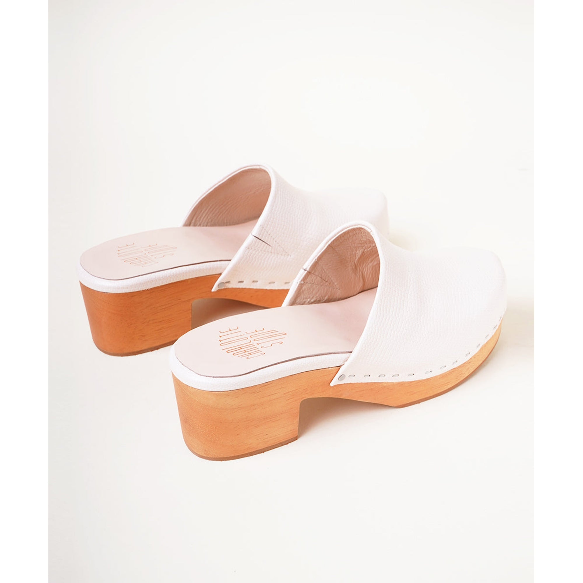 Martino Low Heel Wooden Clog | Tejus Buff