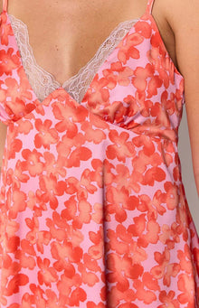 Mattie Floral Mini Dress | Orange