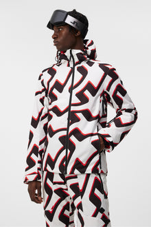 Men | Ace Jacket Printed | Bridge Wave Xl White