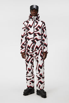 Men | Ace Jacket Printed | Bridge Wave Xl White