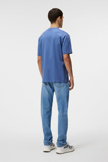 Men | Ace Mock Neck T-Shirt | Bijou Blue