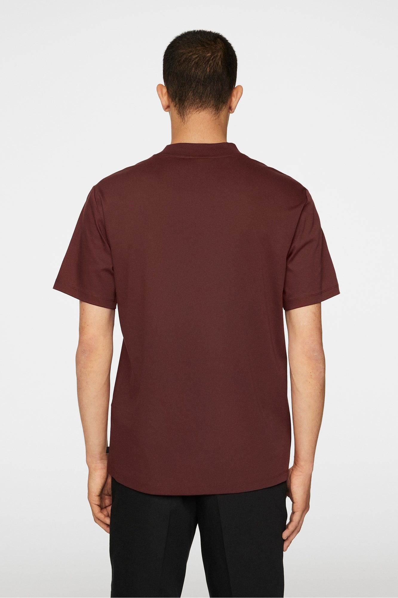 Men | Ace Mock Neck T-Shirt | Bitter Chocolate