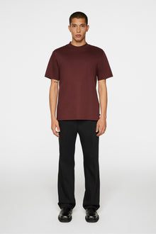 Men | Ace Mock Neck T-Shirt | Bitter Chocolate