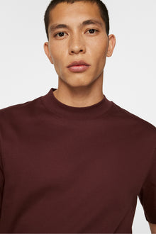 Men | Ace Mock Neck T-Shirt | Bitter Chocolate