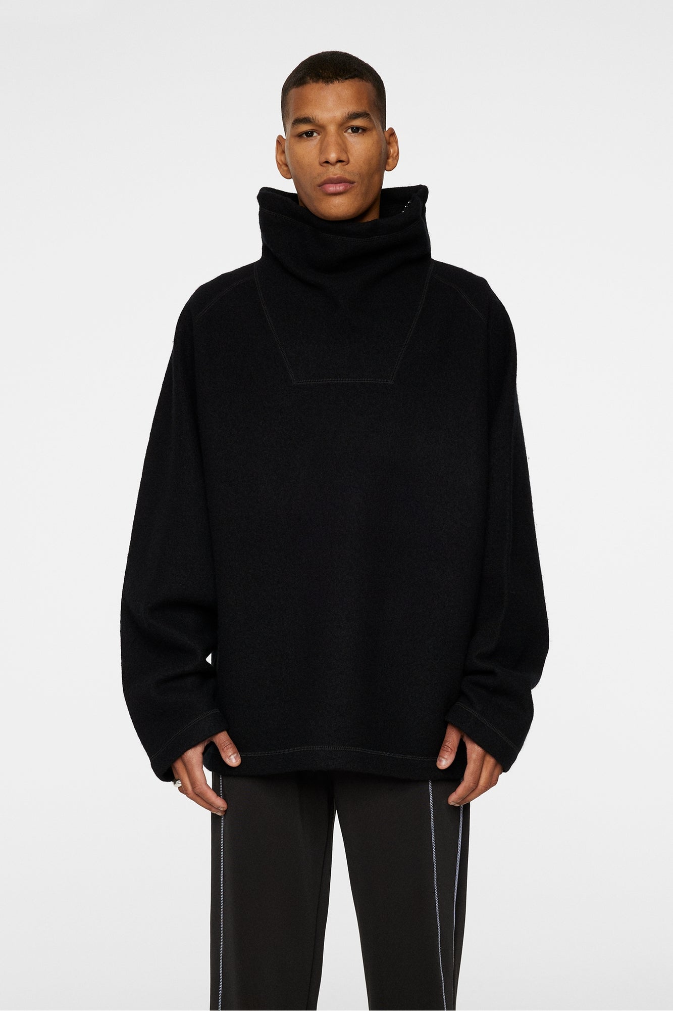 Men | Armond Wool Anorak Sweater | Black