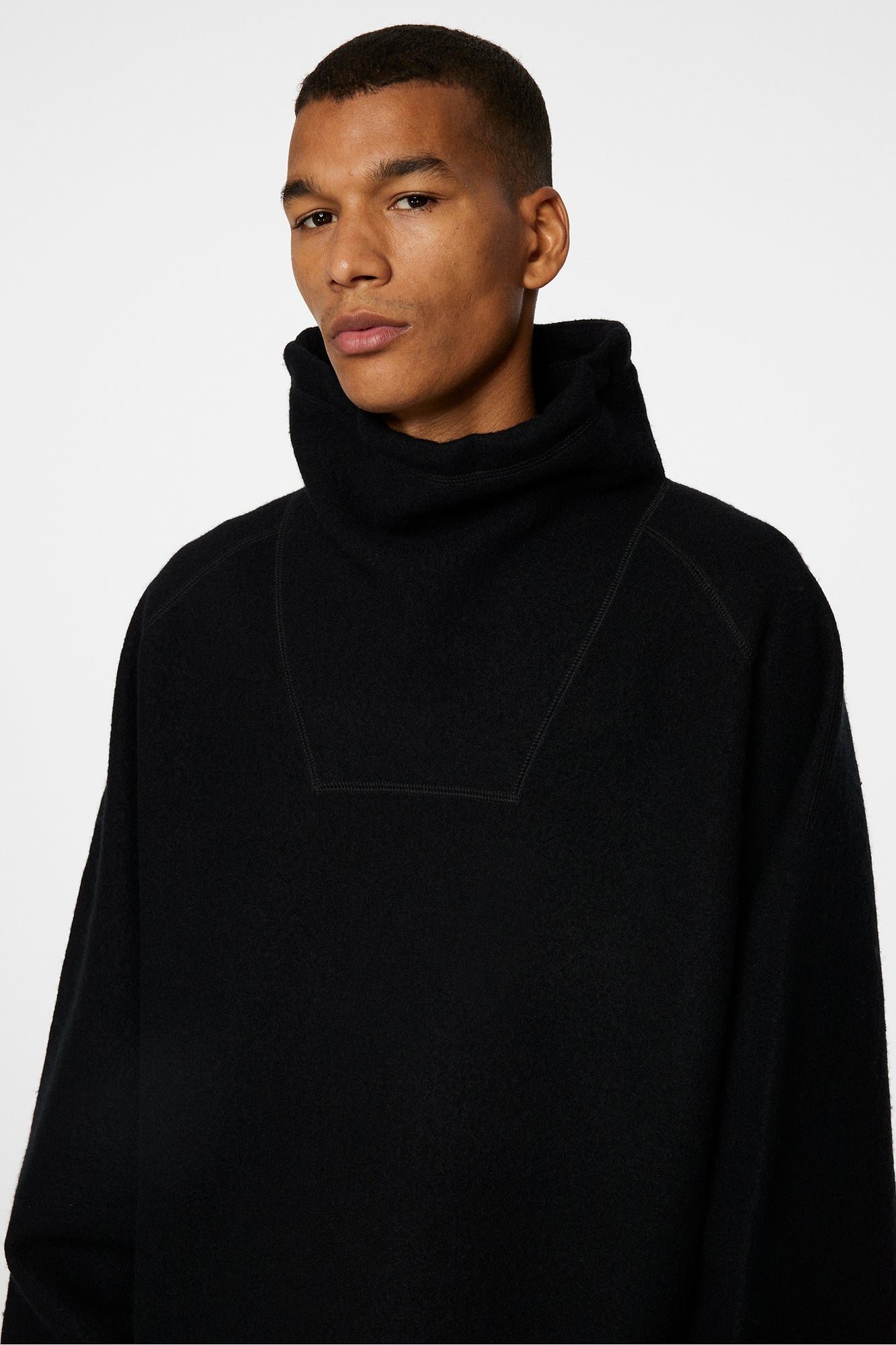 Men | Armond Wool Anorak Sweater | Black
