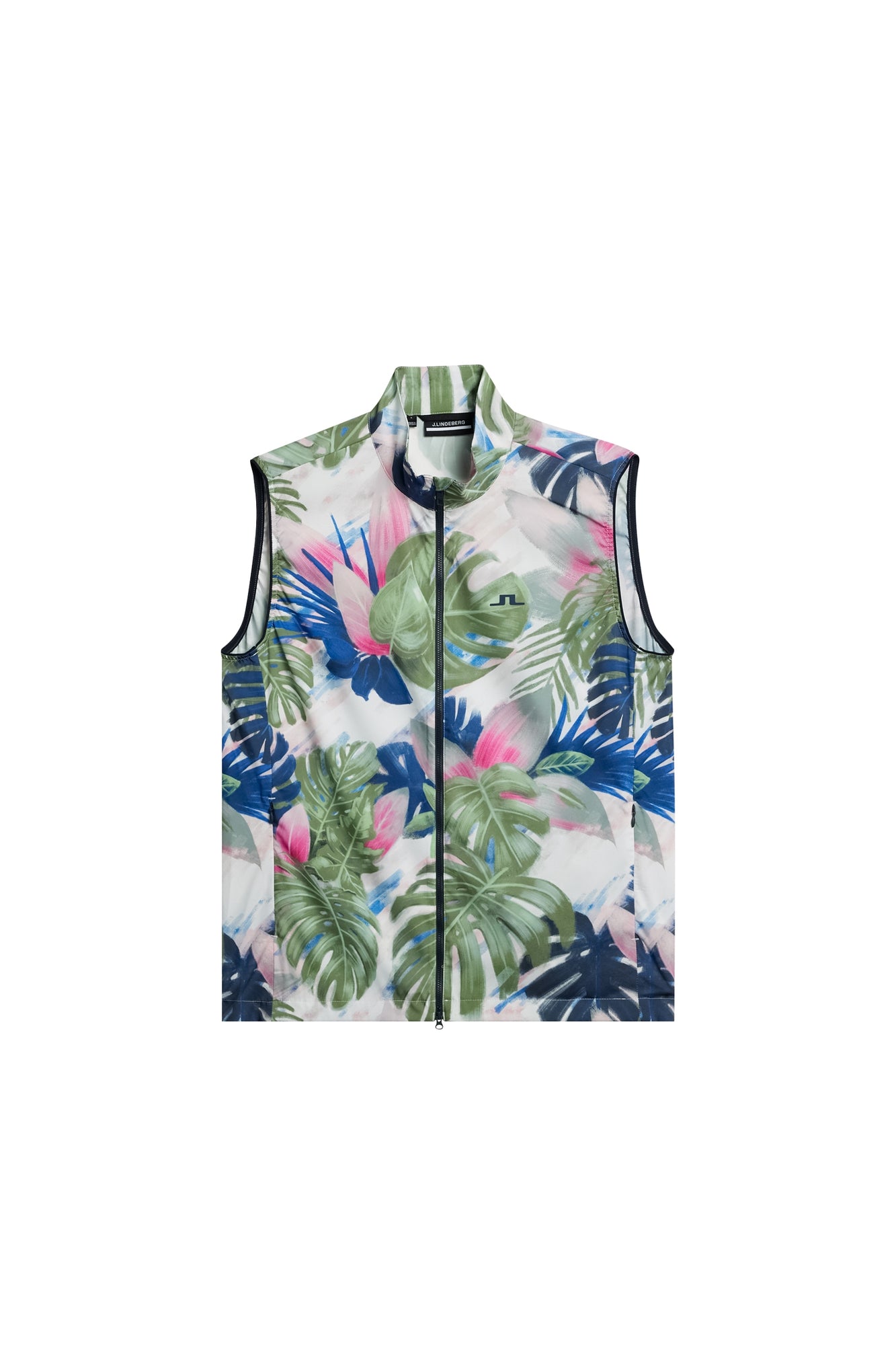 Men | Ash Light Packable Vest Print | Calypso Oil Green