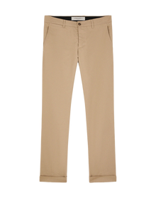 Men | Beige Cotton Chino Pants | Beige