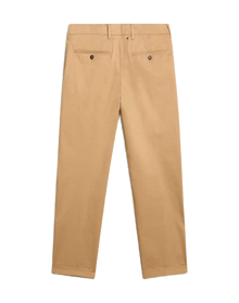 Men | Beige Cotton Chino Pants | Beige