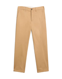 Men | Beige Cotton Chino Pants | Beige