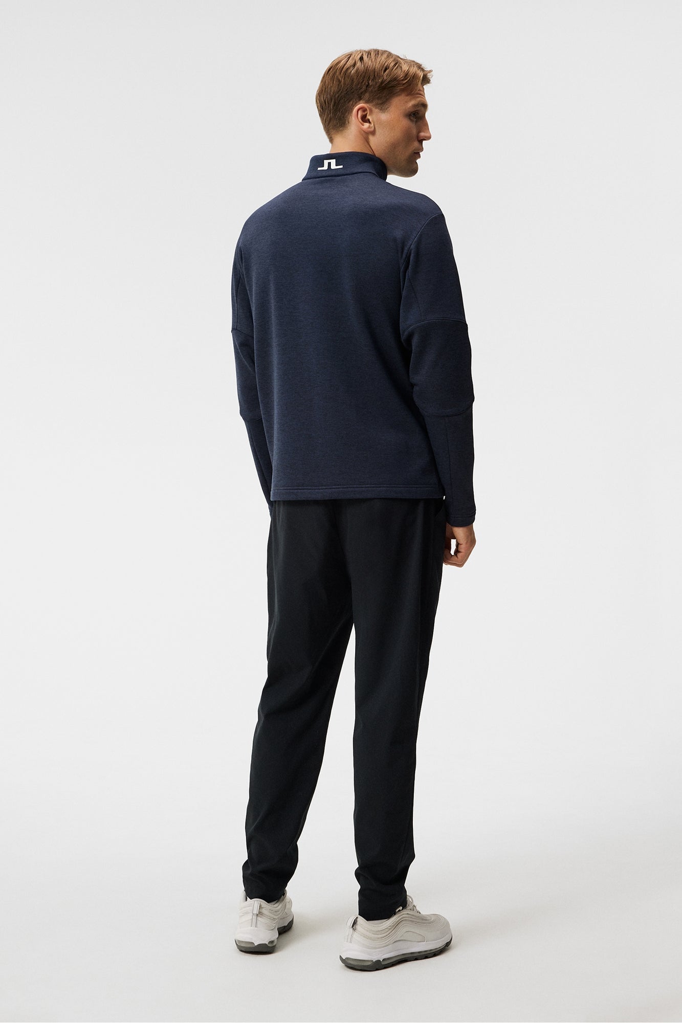 Men | Brush Full Zip Midlayer | Navy Melange