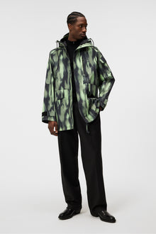 Men | Cadian Printed Jacket | Oil Green