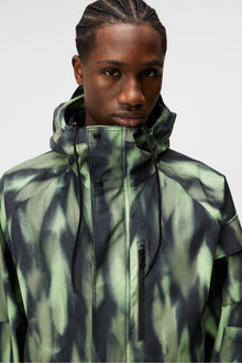 Men | Cadian Printed Jacket | Oil Green