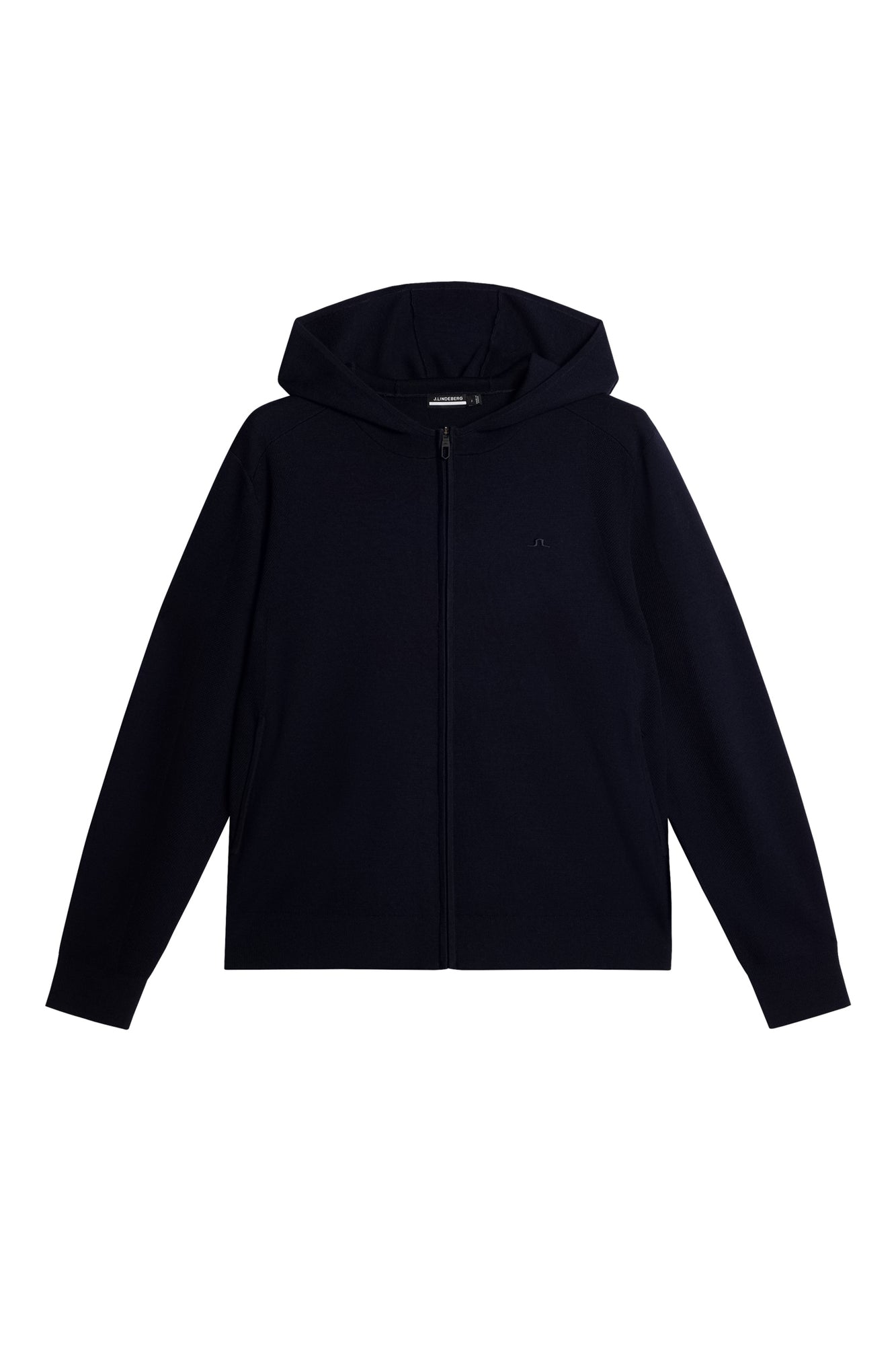 Men | Cameron Hooded Knit Full Zip | JL Navy