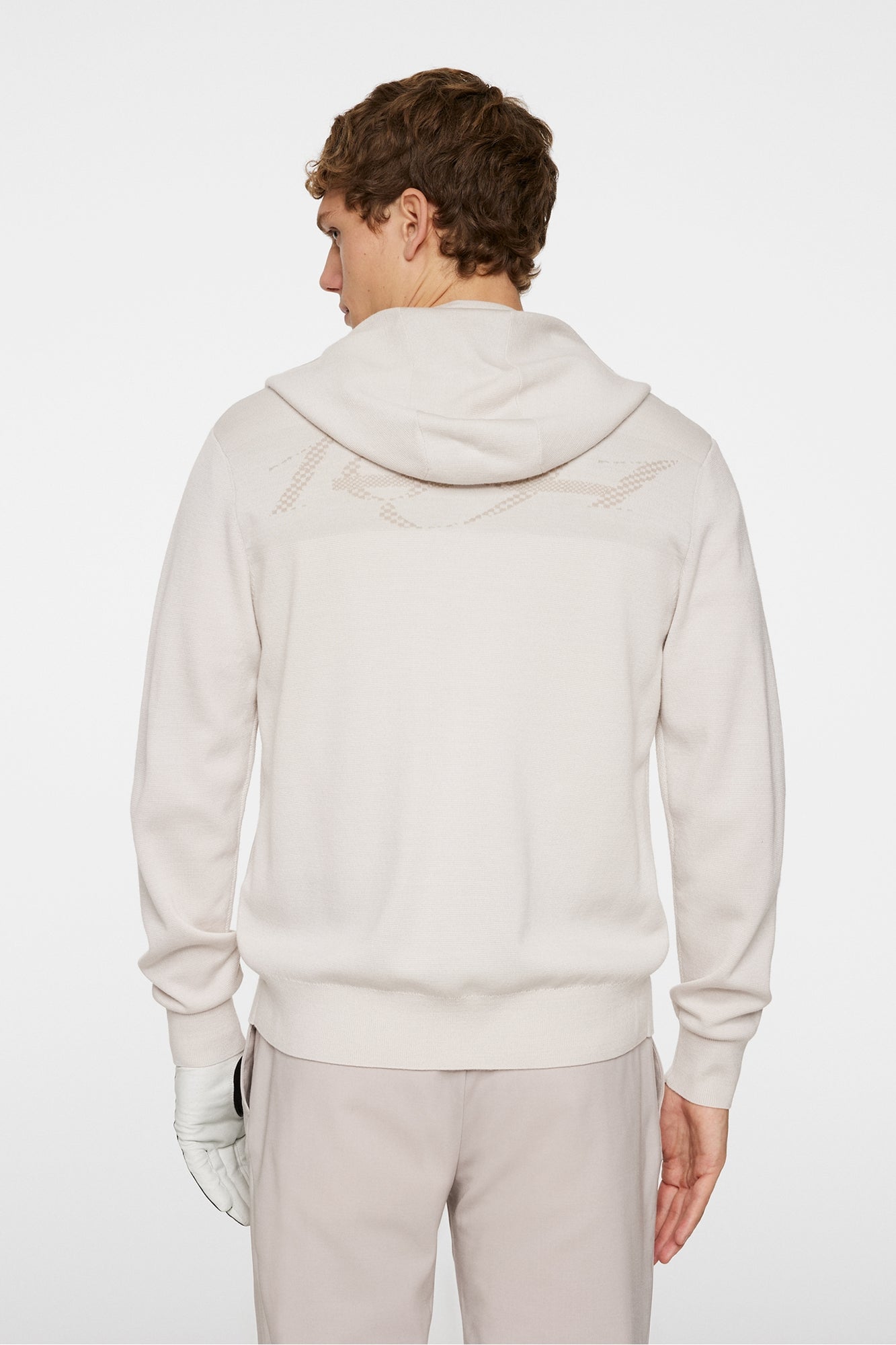 Men | Cameron Hooded Knit Full Zip | Moonbeam