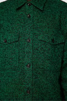 Men | Carter Wool Overshirt | Ultramarine Green