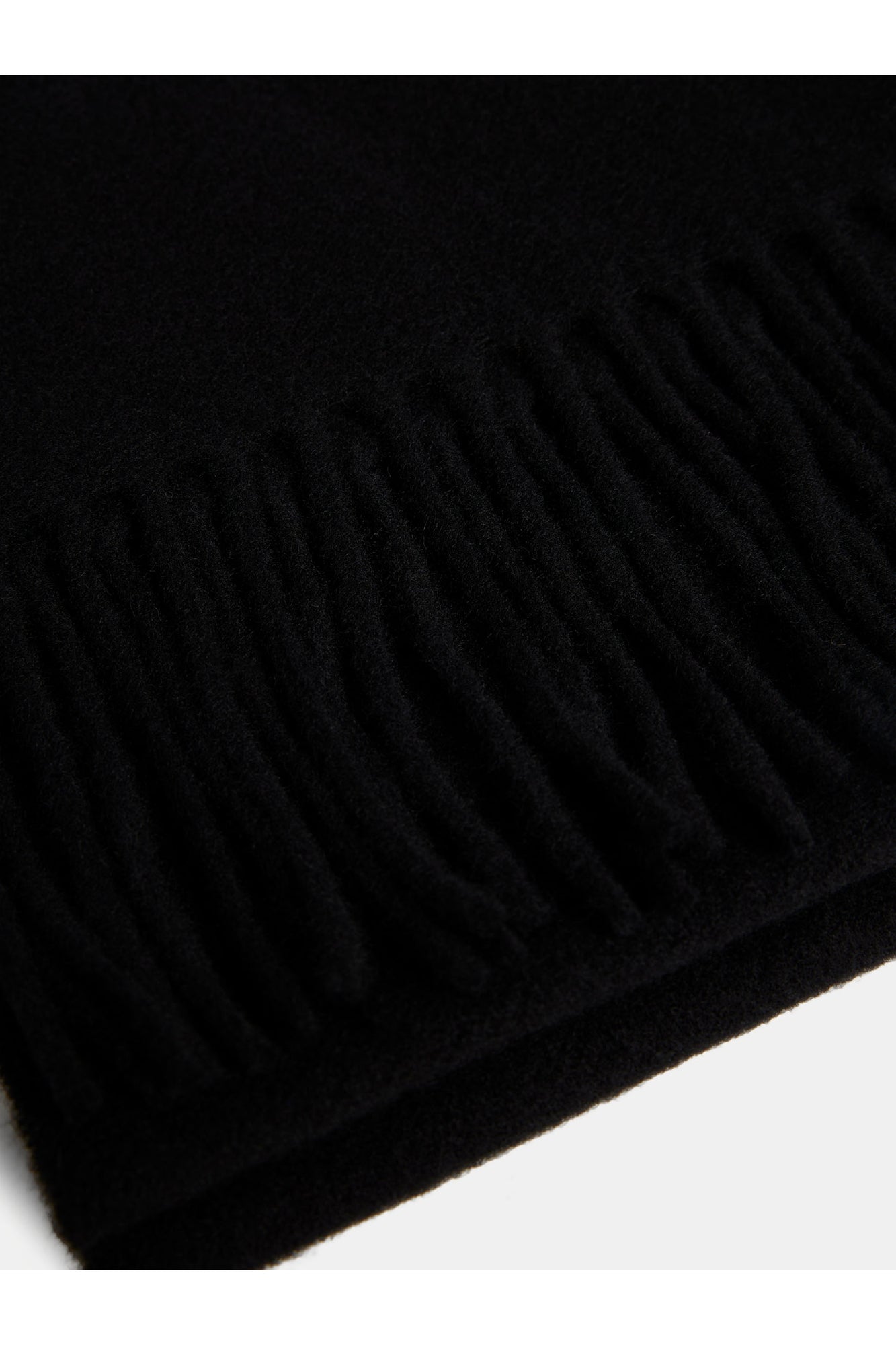 Men | Champ Solid Wool Scarf | Black (V2)
