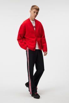 Men | Clarke Knitted Cardigan | Fiery Red