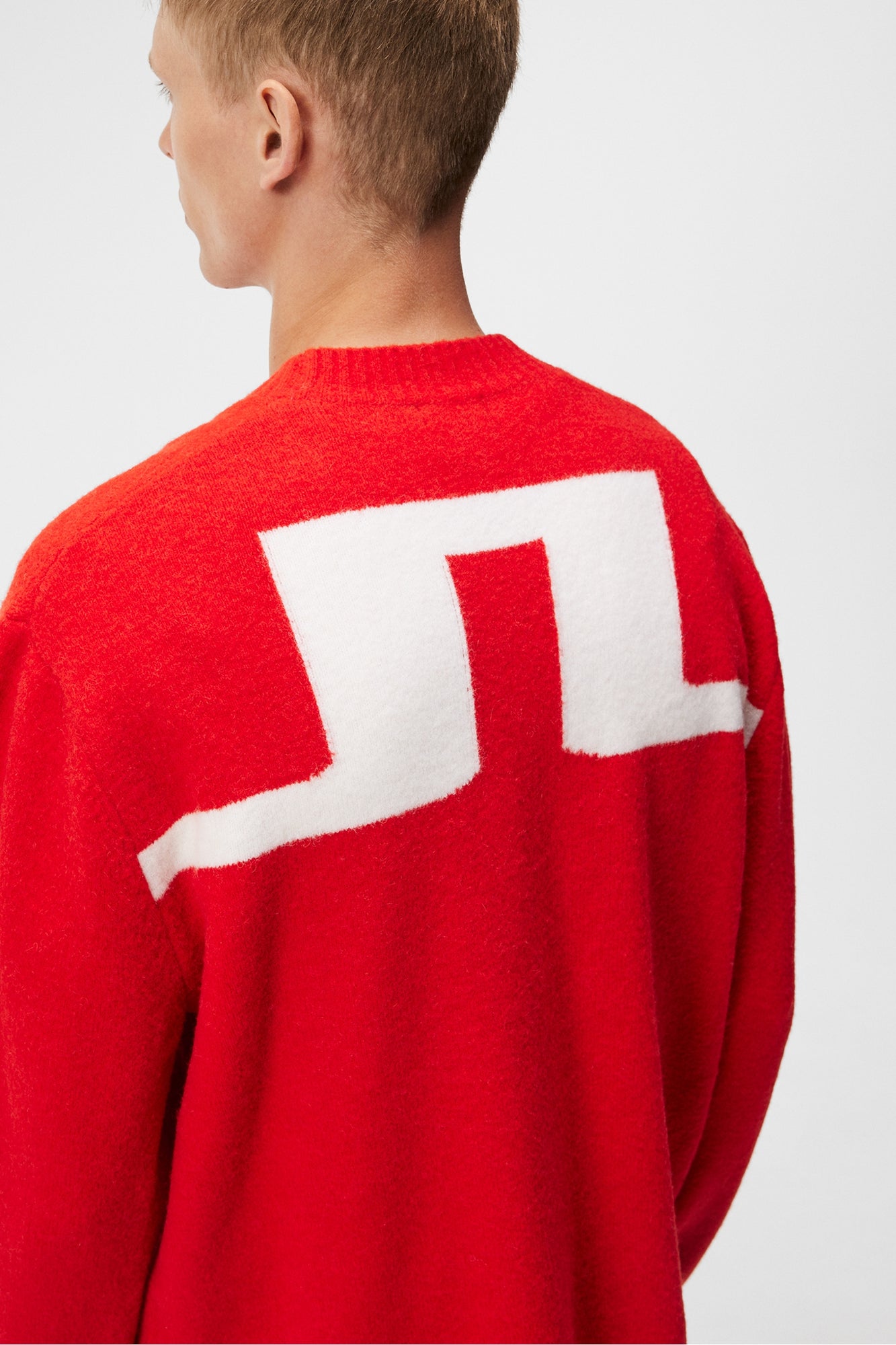 Men | Clarke Knitted Cardigan | Fiery Red