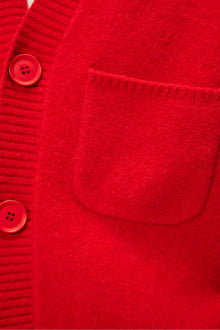 Men | Clarke Knitted Cardigan | Fiery Red