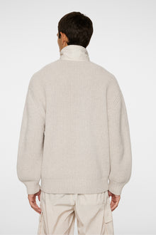 Men | Cole Hybrid Knit Quarter Zip | Moonbeam