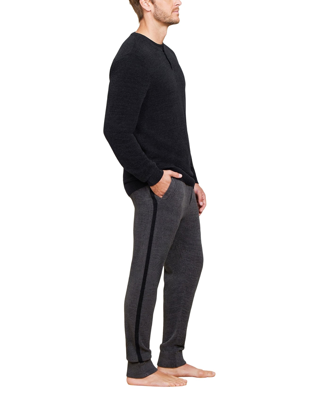 Men | Cozychic Ultra Lite Henley | Black