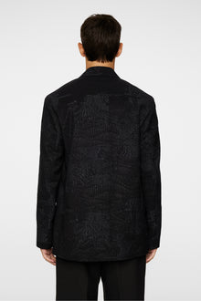 Men | David U Jacquard Blazer | Black
