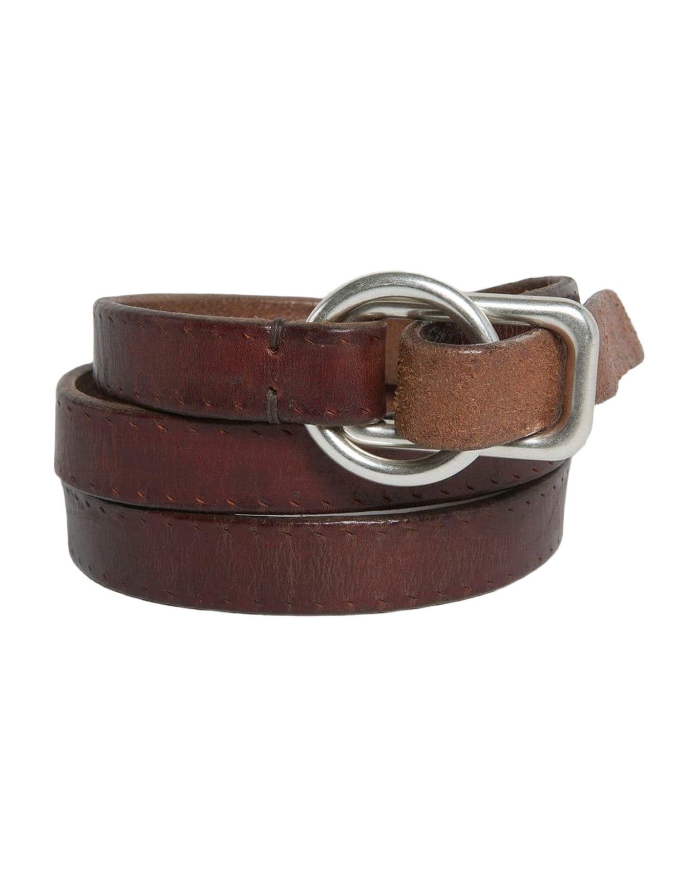 Men | Double Ring Belt with The A2 Burgundy