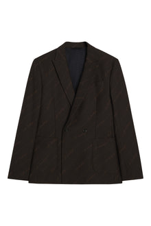 Men | Dries S Brown Stripe Blazer | Delicioso