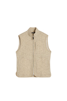 Men | Duncan Wool Fleece Vest | Oyster Gray