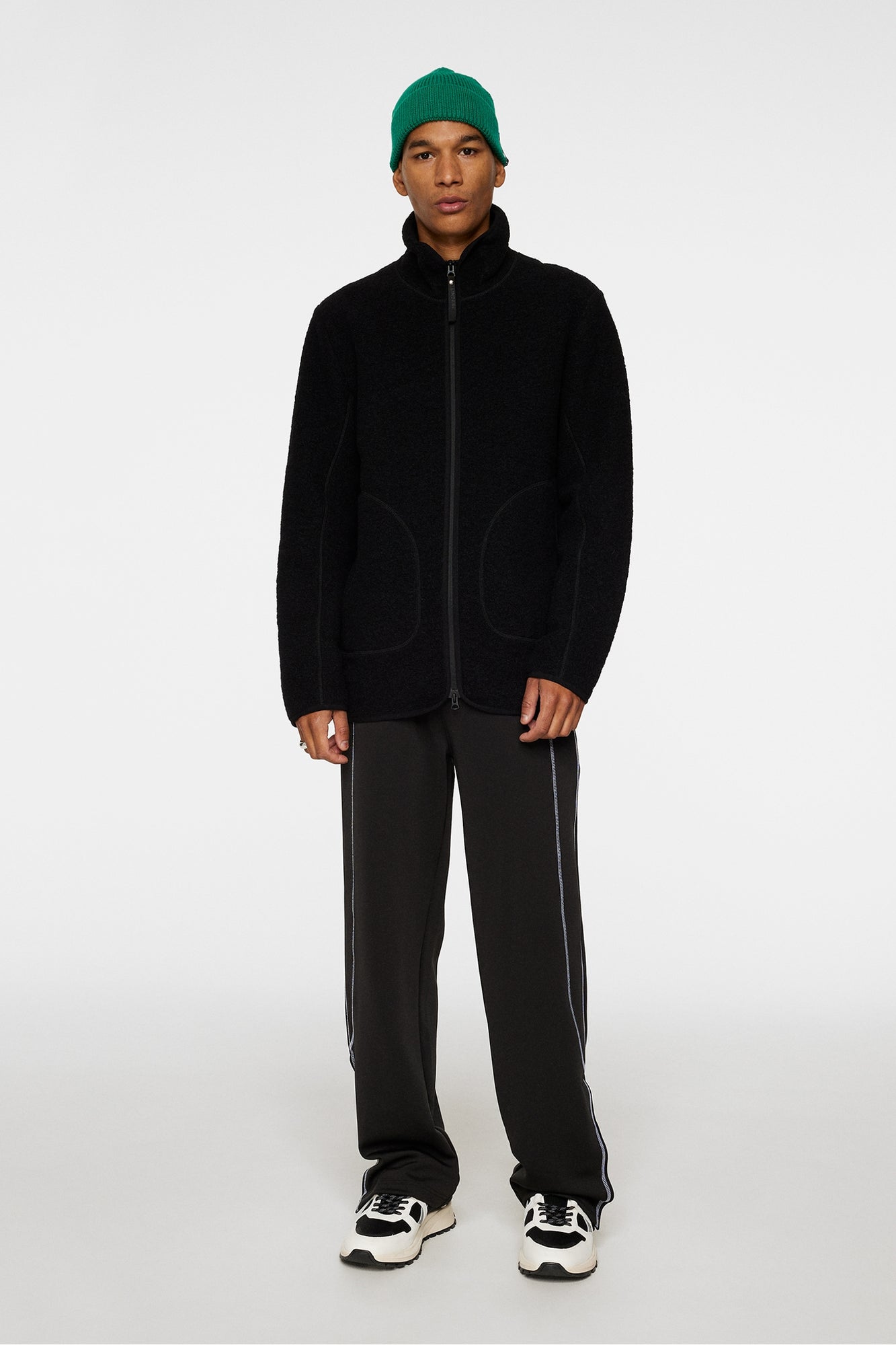 Men | Dustin Wool Fleece Jacket | Black