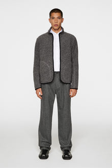 Men | Dustin Wool Fleece Jacket | Light Grey Melange