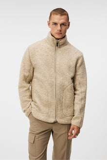 Men | Dustin Wool Fleece Jacket | Oyster Gray