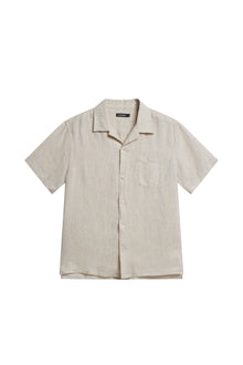 Men | Elio Linen Melange Shirt | Safari Beige