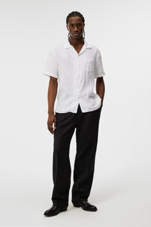 Men | Elio Linen Melange Shirt | White